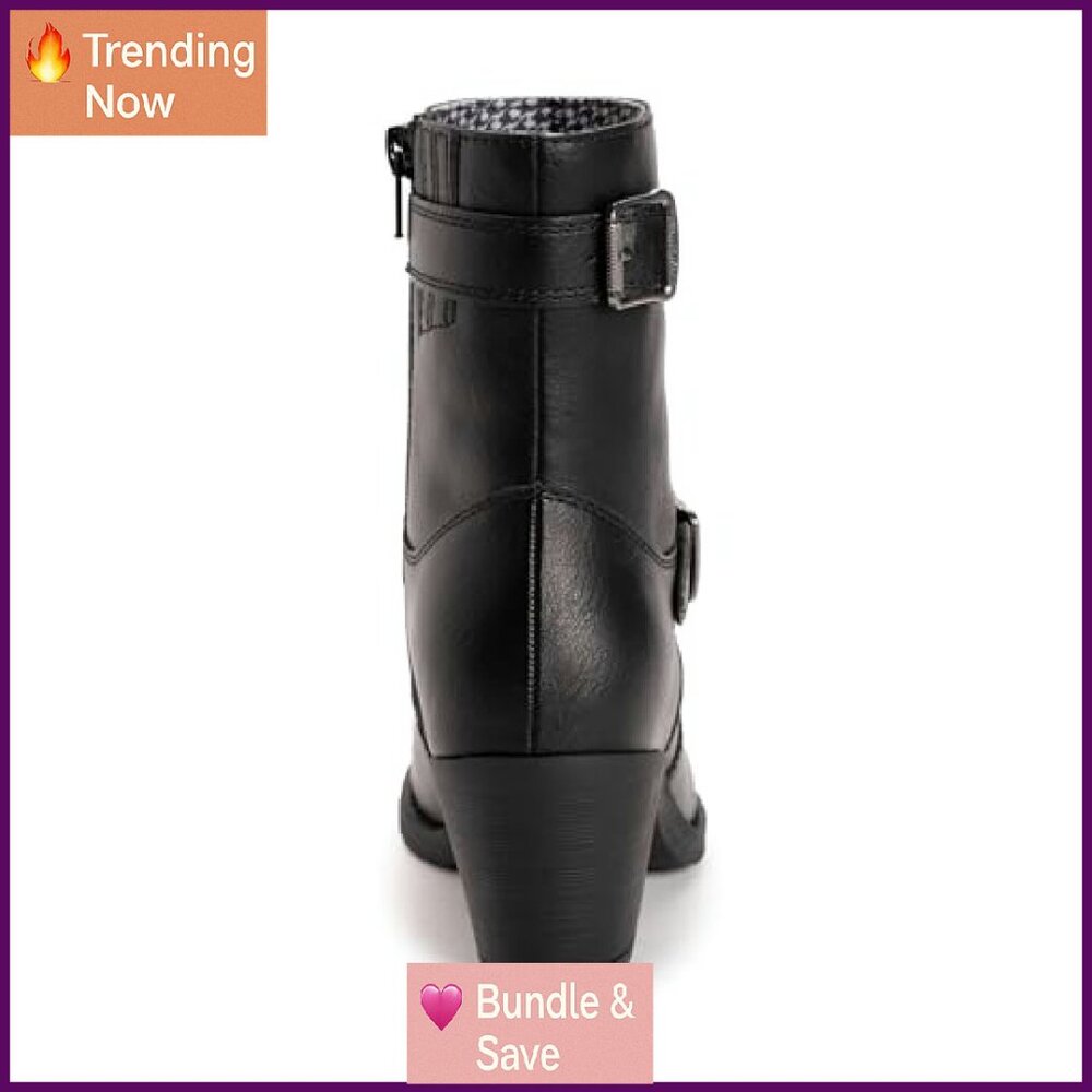 Women's Ankle Boots with Memory Foam, Block Heel … - image 4